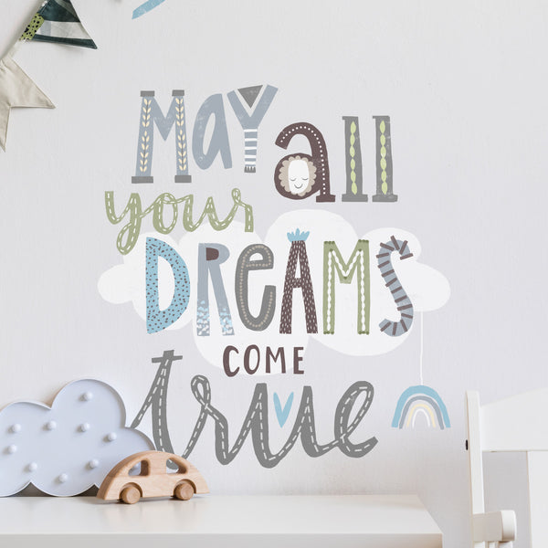 DREAMS COME TRUE PEEL AND STICK WALL DECALS