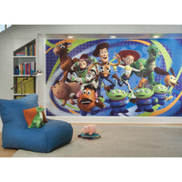 TOY STORY 3 CHAIR RAIL PREPASTED MURAL 6' X 10.5' - ULTRA-STRIPPABLE