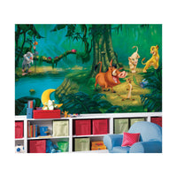 LION KING CHAIR RAIL PREPASTED MURAL 6' X 10.5' - ULTRA-STRIPPABLE