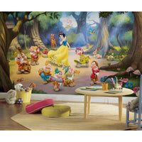 DISNEY PRINCESS - SNOW WHITE AND THE SEVEN DWARFS MURAL 6' X 10.5' - ULTRA-STRIPPABLE