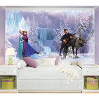 FROZEN CHAIR RAIL PREPASTED MURAL 6' X 10.5' - ULTRA-STRIPPABLE