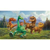 THE GOOD DINOSAUR XL CHAIR RAIL PREPASTED MURAL 6' X 10.5' - ULTRA-STRIPPABLE