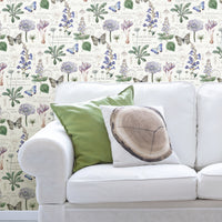 BUTTERFLY BOTANICAL PEEL & STICK WALLPAPER