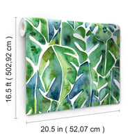 CAT COQUILLETTE PHILODENDRON PEEL & STICK WALLPAPER