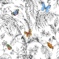 BUTTERFLY SKETCH PEEL & STICK WALLPAPER