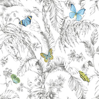 BUTTERFLY SKETCH PEEL & STICK WALLPAPER