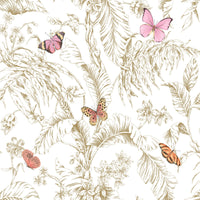 BUTTERFLY SKETCH PEEL & STICK WALLPAPER