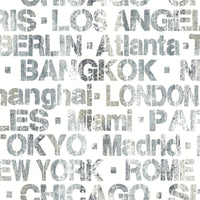 CITIES OF THE WORLD PEEL & STICK WALLPAPER