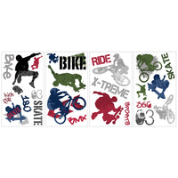 EXTREME SPORTS PEEL & STICK WALL DECALS