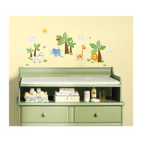 JUNGLE FRIENDS PEEL AND STICK WALL DECALS