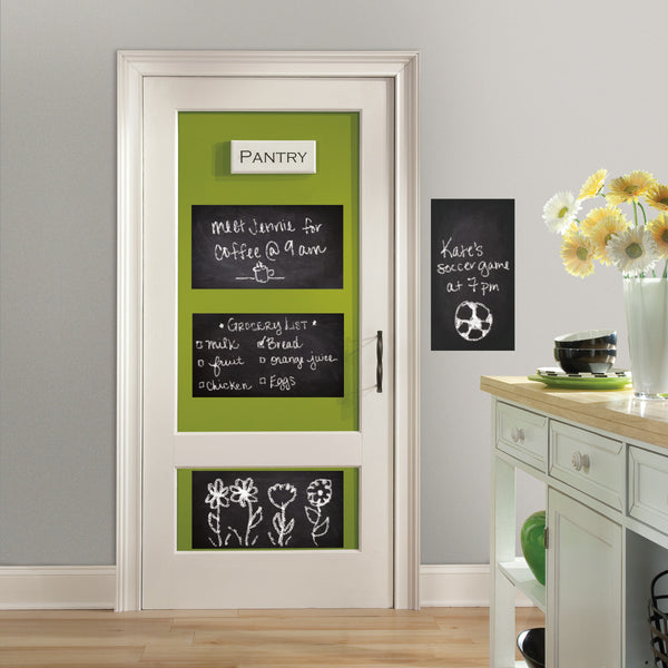 CHALKBOARD PEEL AND STICK GIANT WALL DECALS