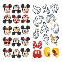 DISNEY MICKEY AND MINNIE TEXTING EMOJI PEEL AND STICK WALL DECALS