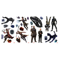 BLACK PANTHER CHARACTERS PEEL AND STICK WALL DECALS
