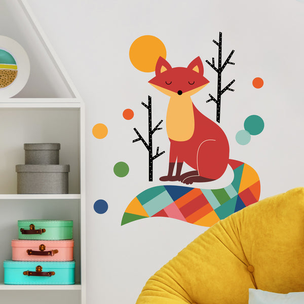 ANDY WESTFACE RAINBOW FOX PEEL AND STICK GIANT WALL DECALS