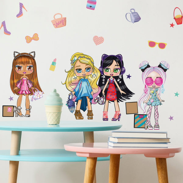 BOXY GIRLS PEEL AND STICK WALL DECALS
